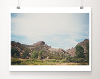 Pinnacles National Park print, Pinnacles photograph, wilderness art, adventure print, California decor, mountains print