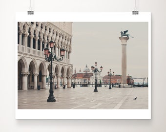 Venice photograph, St Marks Square print, European travel photography, Piazza San Marco print, Venice decor