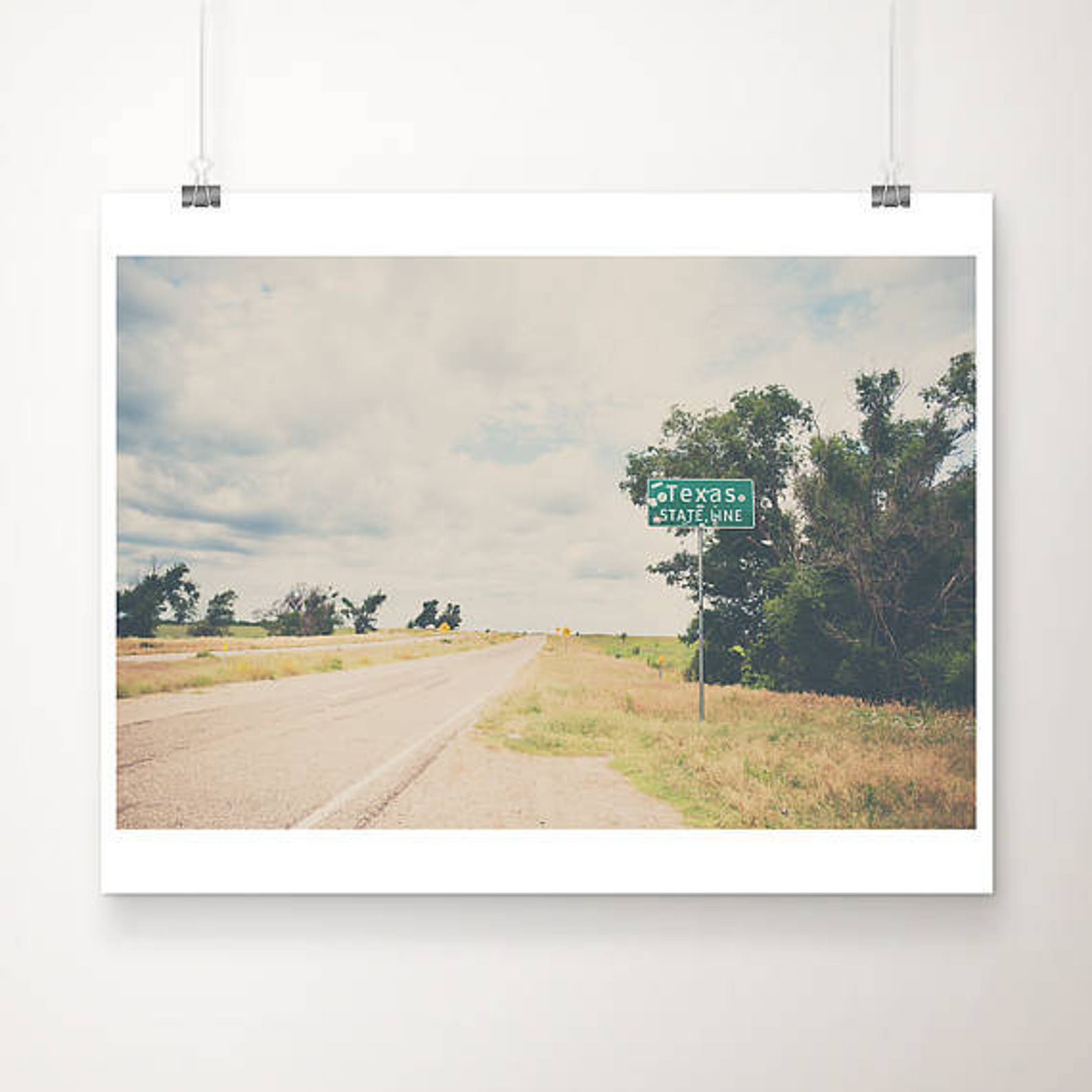 Texas Photograph, Route 66 Tapestry, Americana Decor, Dorm Room Decor, Sofa Throw, Large Wall 