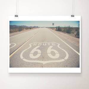 California Route 66 photograph, Road trip print, Route 66 wall art, travel photography, large wall art, Americana print