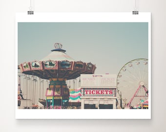Bakersfield County Fair Druck, Riesenrad Fotografie, Kalifornien Druck, Karnevalsdekor, Kinderzimmerdekor