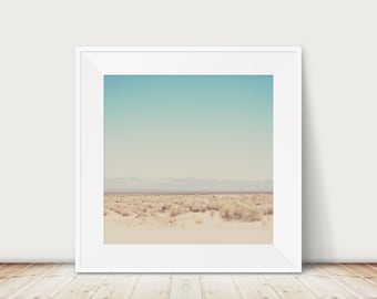 Mojave Desert Photograph: California Pastel Landscape Print