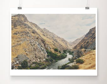 Kern river photograph, California mountains print, mountain road print, Sierra Nevadas photograph, Bakersfield print, So Cal photograph