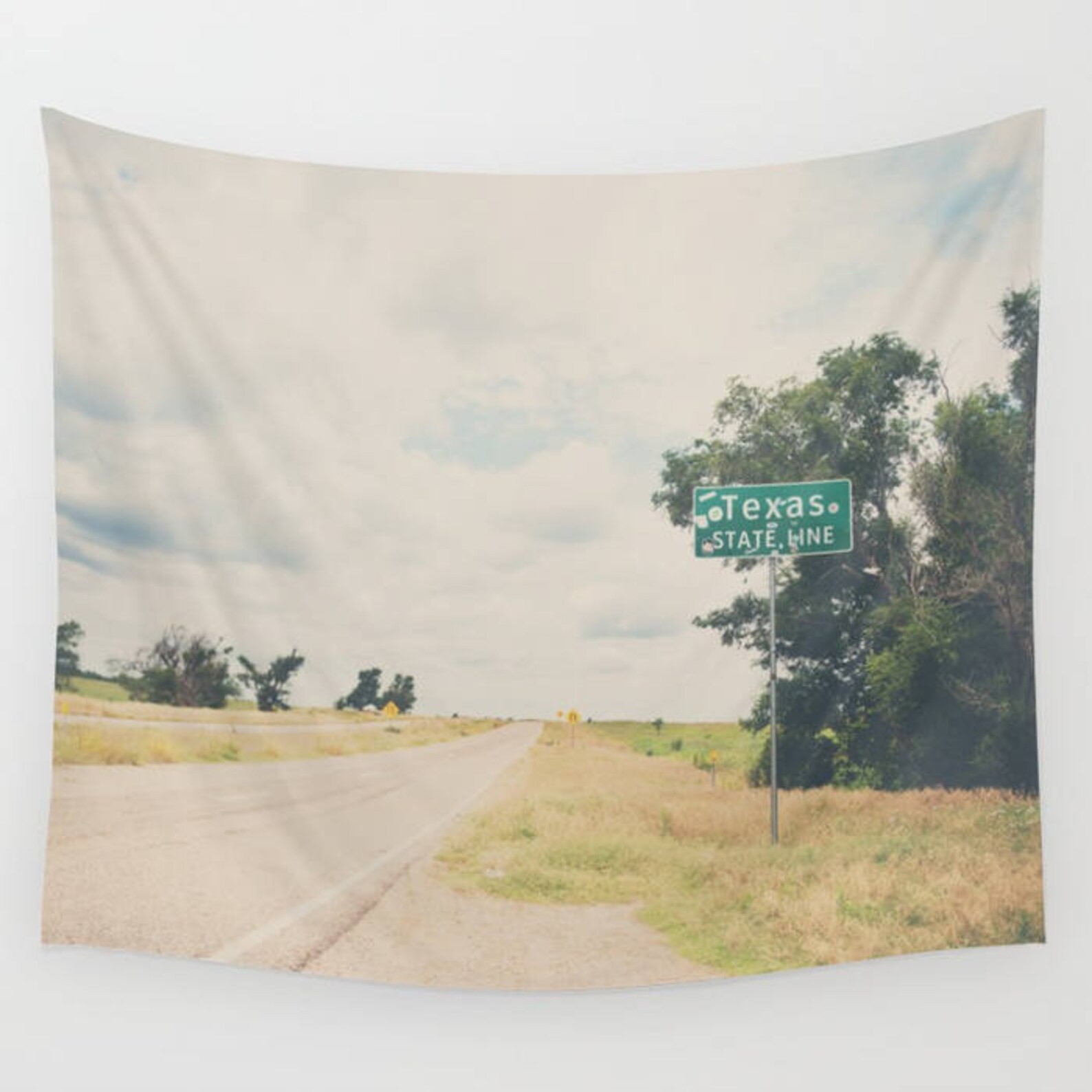 Texas Photograph, Route 66 Tapestry, Americana Decor, Dorm Room Decor, Sofa Throw, Large Wall 
