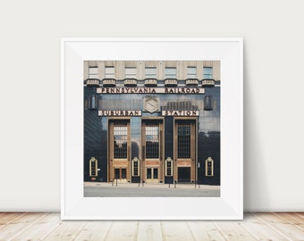 Philadelphia print, Suburban Station photograph, east coast decor, art deco print, urban decor, travel photography, wanderlust art