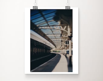 Wemyss Bay photograph, train station print, railway station architecture print, Scotland photograph, gifts for him, travel photography