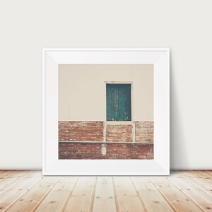 Venedig Teal Shutter Fotografie, minimalistische Architektur Kunst