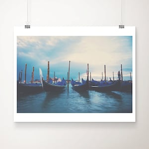 Venedig Gondel Sonnenaufgang Fotografie: Italien Wandkunst