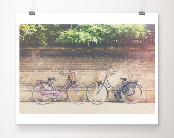Cambridge Bicycle Print, Vintage Bikes, Travel Photography