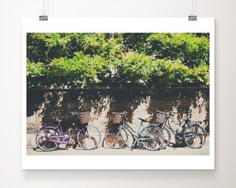 Cambridge Bicycle Print: Vintage Bikes, England Travel Photography (10x8" Glossy)