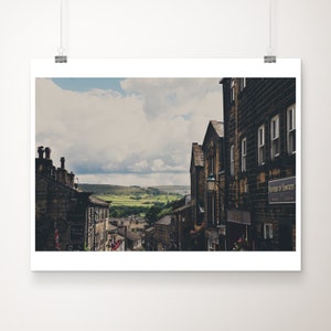 Haworth photograph, Yorkshire travel print, North East England print, England decor, England travel photograph, Yorkshire photograph
