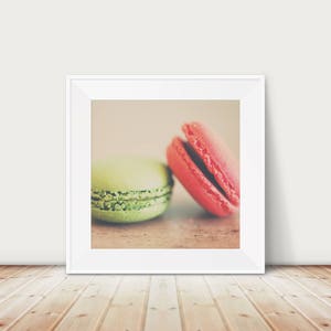 Foto van Parijs, macaronfoto, keukenmuurkunst, Frans eten print, Parijs decor, etensfoto, Franse macaron print