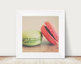 Paris Macaron Photograph: French Kitchen Wall Art Print
