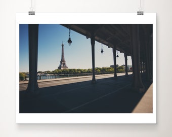 Paris photography, Summertime in Paris, Eiffel Tower print, Paris architecture print, large Paris art, Paris decor