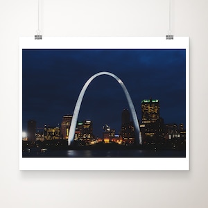 St Louis photograph, Mississippi river print, Missouri print, Midwest decor, St Louis architecture print, Gateway Arch print, St Louis print