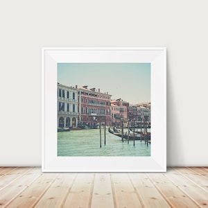 Venedig-Canal Grande Fotografie, Venedig-Gondeldruck, italienisches Dekor, Venedig-Dekor, Venedig-Reisedruck, Italien-Fotografie, Venedig-Fotografie