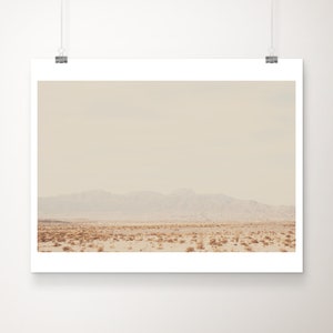 California print, Mojave desert photograph, California mountains photograph, peach home decor, wilderness art