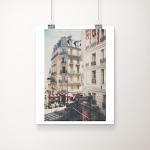 Paris photograph, Paris metro sign print, Paris architecture print, Paris decor, Paris metro print, French decor, Paris Montmartre print