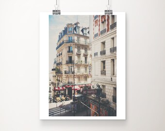 Paris photograph, Paris metro sign print, Paris architecture print, Paris decor, Paris metro print, French decor, Paris Montmartre print