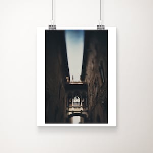 Pont del Bisbe-afdruk, Barcelona-foto, Spaans decor, Gotische wijk-afdruk, reisfotografie, Europees decor, Spaanse architectuur