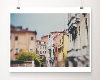 Venice photograph, Venice rooftops print, Venice decor, travel photography, Venice architecture print, large wall art, wanderlust art