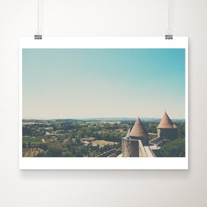 Carcassonne Citadel Photograph: Medieval French Castle Print