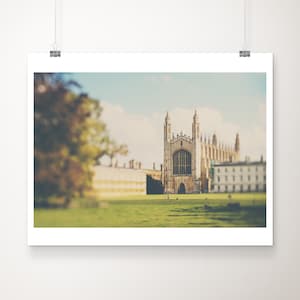 SALE Kings College Chapel photograph, Cambridge print, travel photography, Kings College print, 11x14 discounted art, Cambridge University