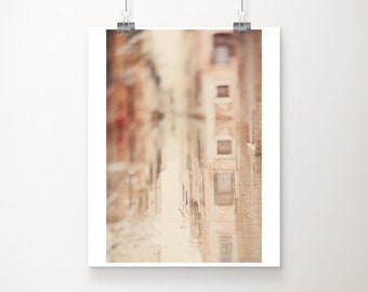 SALE Venice photograph, Venice architecture print, vertical Venice decor, water reflections, discounted 8x10 art, abstract print