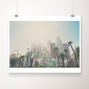 Las Vegas photograph, Las Vegas hotel print, New York hotel wall art, Las Vegas architecture