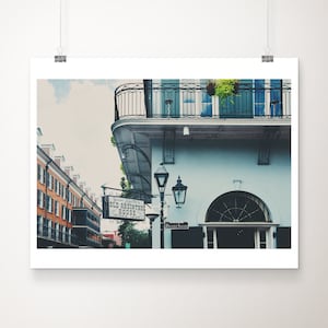 New Orleans photograph, Bourbon Street print, Americana decor, French Quarter print, NOLA print, architecture print, New Orleans decor