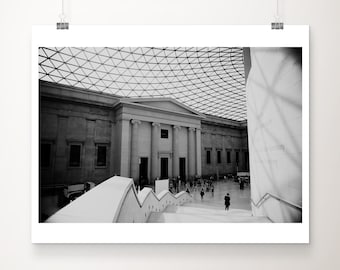 Black and White British Museum Print: London Architecture Photography