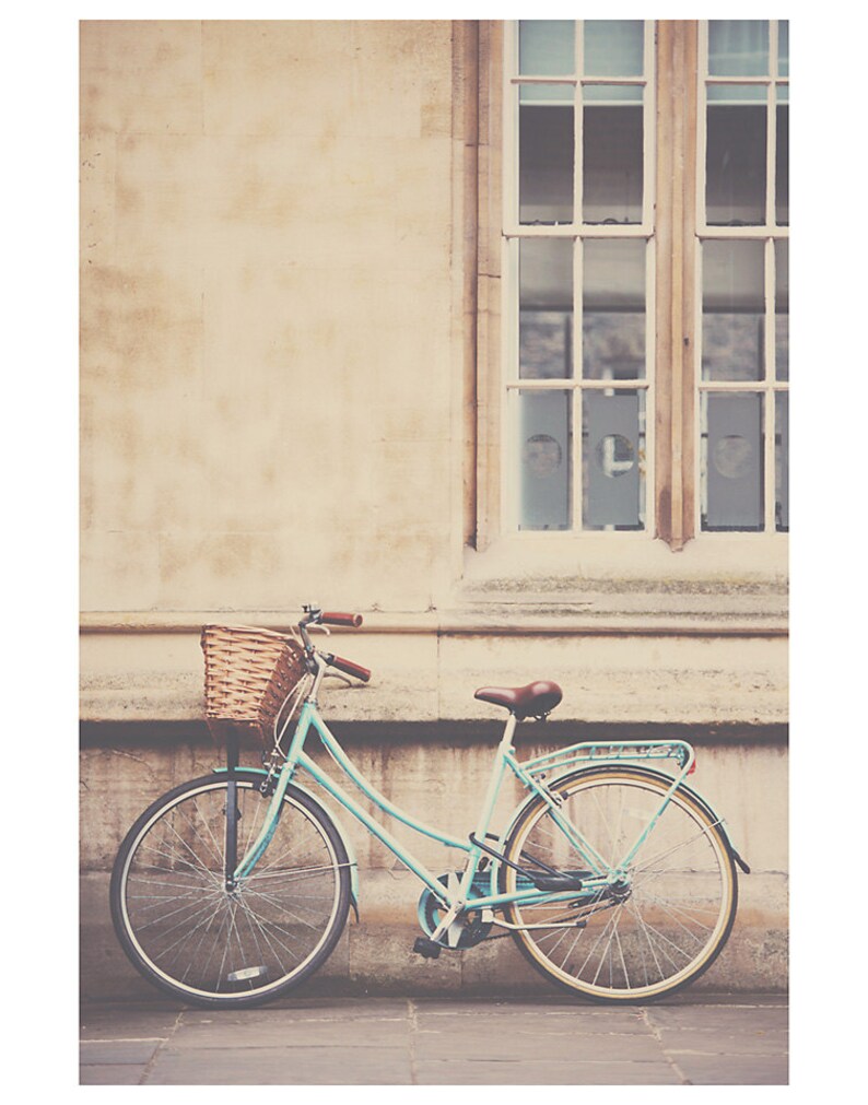 vintage mint green bike