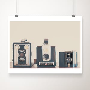 Vintage Kodak Brownie Camera Photograph: Hipster Studio Decor
