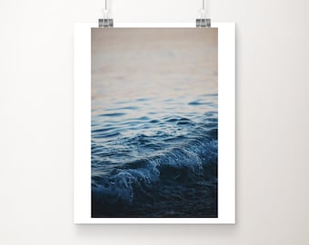 Mediterranean Sunset Ocean Wave Print: Nice, South of France