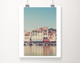 Cassis Harbor Photograph: French Riviera Architecture Print