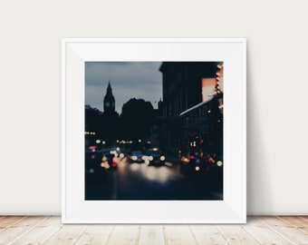 London photograph, Westminster print, London travel print, London at night print, English decor, London gift, Big Ben photograph