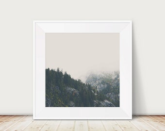 California mountains photograph, woodland print, Lake Tahoe print, rustic decor