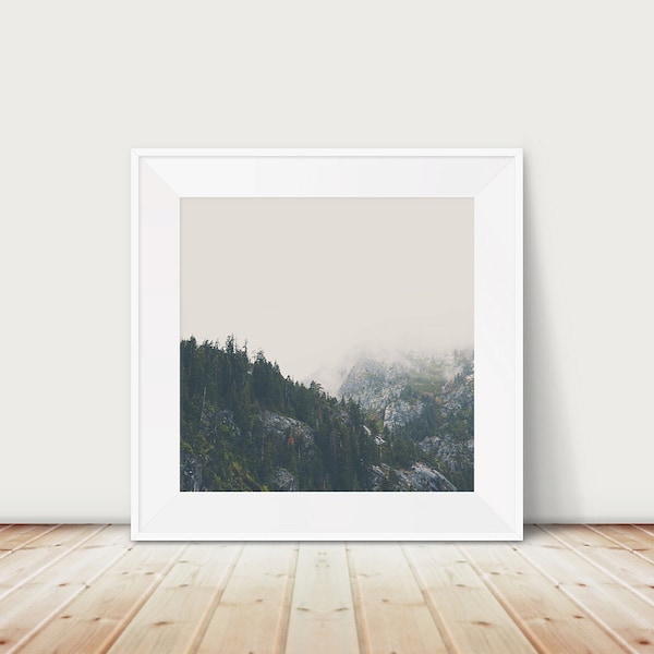 California mountains photograph, woodland print, Lake Tahoe print, rustic decor