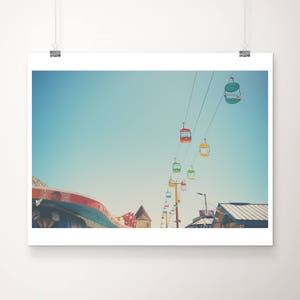 Santa Cruz boardwalk photograph, California print, beach photograph, west coast decor, carnival print, Santa Cruz photograph, NorCal print