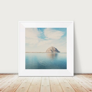 SALE Morro rock print, Morro Bay photograph, California Pacific Ocean art, travel photography, west coast decor