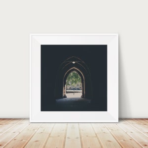 Glasgow University Cloisters Print: Scottish Architecture Photograph