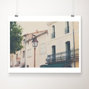 SALE France photograph, rustic French decor, French Cafe print, travel photography, wanderlust art, discounted 8x10 art, pastel yellow decor