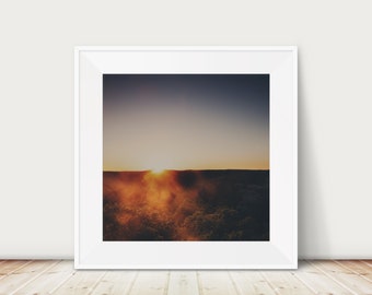 midwest decor, mountains print, sunset photograph, Shawnee National Forest print, Garden of the Gods print, Illinois photograph