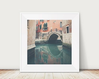 Venice bridge photograph, Venice canal print, Europe architecture print, travel photography, wanderlust art