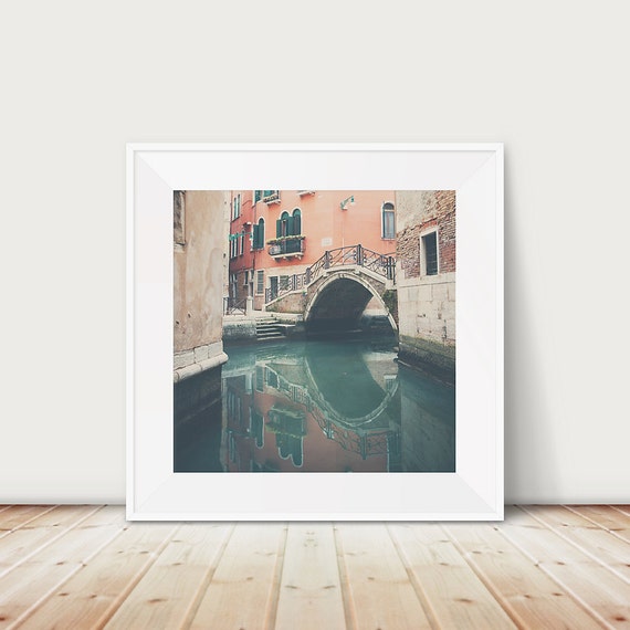Venice Canal Bridge Photograph, European Travel Print