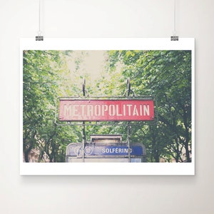 Paris photograph, Paris metro sign print, Paris in the spring print, France travel print, Paris decor, Paris print, Paris Metro print