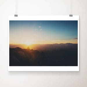 Mt Woodson photograph, California print, mountain sunrise photograph, adventure art, SoCal photograph, west coast decor, Poway print