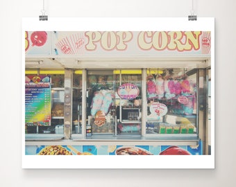 Illinois State Fair photography, carnival print, food photography, cotton candy print, candy apple photograph, kitchen decor