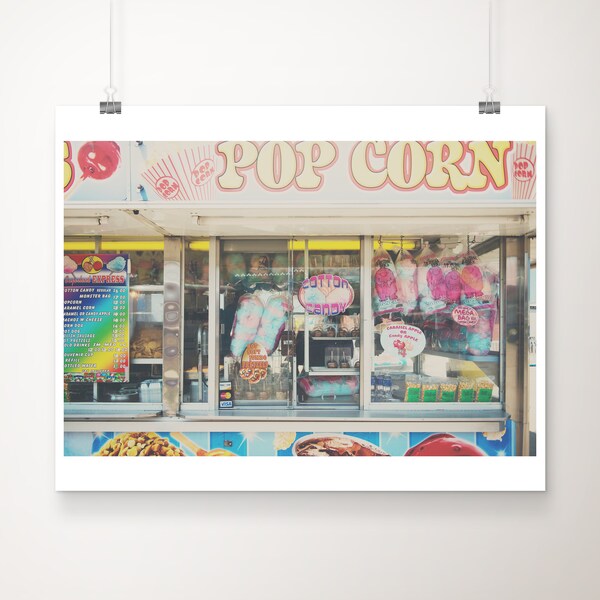 Illinois State Fair photography, carnival print, food photography, cotton candy print, candy apple photograph, kitchen decor