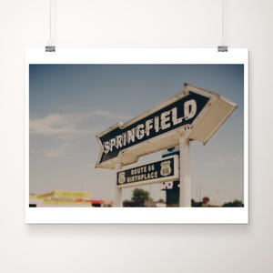 Springfield photograph, downtown Springfield print, Americana decor, Missouri print, Midwest decor, Route 66 print, Springfield travel print